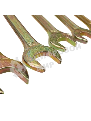 Набор ключей рожковых Rexant (6х7-16х17 мм), 6 шт., желтый цинк