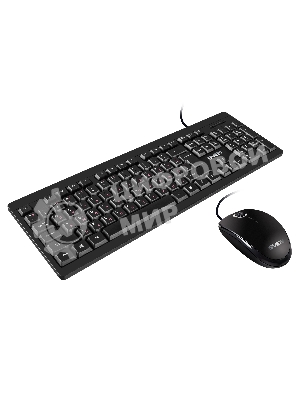 Комплект клавиатура + мышь SVEN KB-S320C клавиатура и мышь черные (USB, 105 кл, 4 кнопки, 1000 dpi)