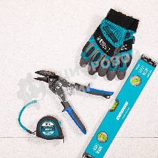 Ножницы по металлу GROSS 78351 усиленные 255мм прямой и правый резсталь-СrMo двухкомп.рукоятки