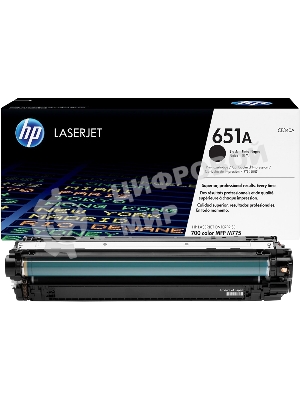 Картридж лазерный HP CE340A 651A черный для LaserJet 700 Color MFP 775 13500 стр.