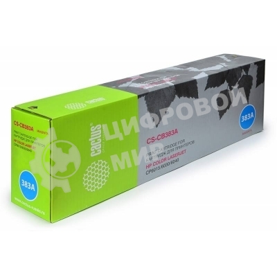 Тонер-картридж Cactus CS-CB383A пурпурный для HP CLJ MFP CM6030/CM6040;CP6015 (21000 стр.)