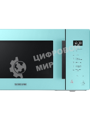 Микроволновая печь Samsung MG23T5018AN/BW голубой, 23 л, 800 Вт, переключатели - сенсор