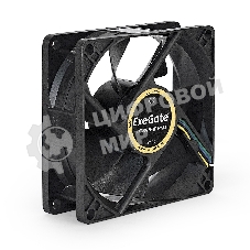 Вентилятор для корпуса ExeGate E08025H4P-PWM черный, 80 мм, 2300 об/мин, 23 дБ, 4 pin