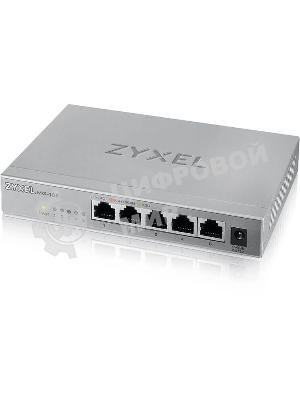 Коммутатор мультигигабитный Zyxel MG-105, 5x1/2,5GE, настольный, бесшумный