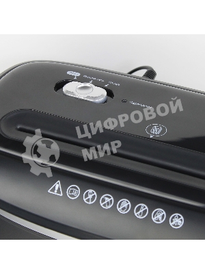 Шредер ГЕЛЕОС УД14-5, (DIN P-5), фрагмент 1,9х12мм, 5-6 лист (70г/м2), скобы, 14 литров