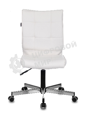 Кресло компьютерное Бюрократ CH-330M белый Lincoln 100, искусственная кожа, крестовина металл хром