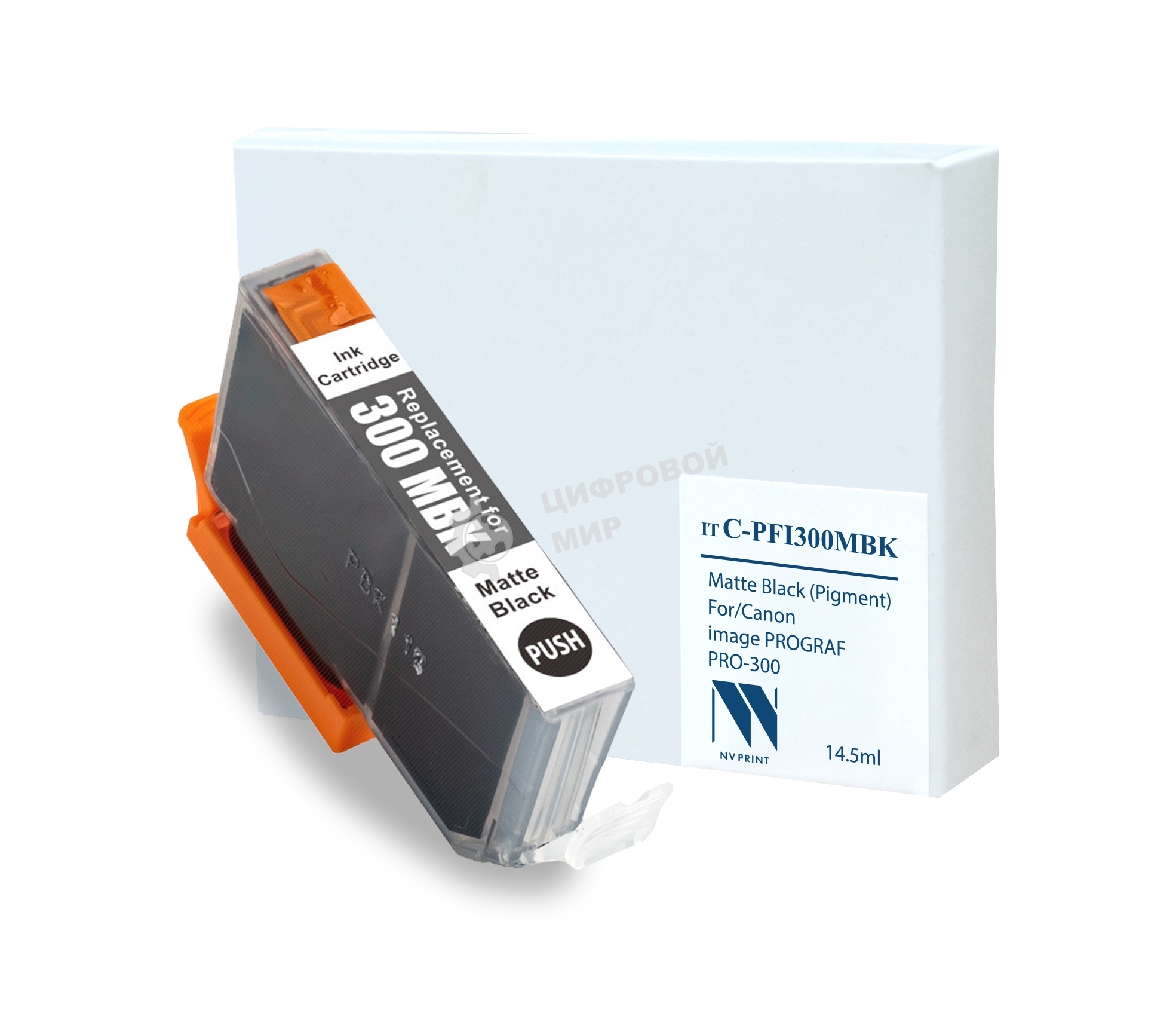 Картридж струйный NVPrint C-PFI300 MBK для Canon imagePROGRAF PRO-300