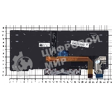 Клавиатура для ноутбука Lenovo ThinkPad X13 Yoga Gen 1 черная с подсветкой