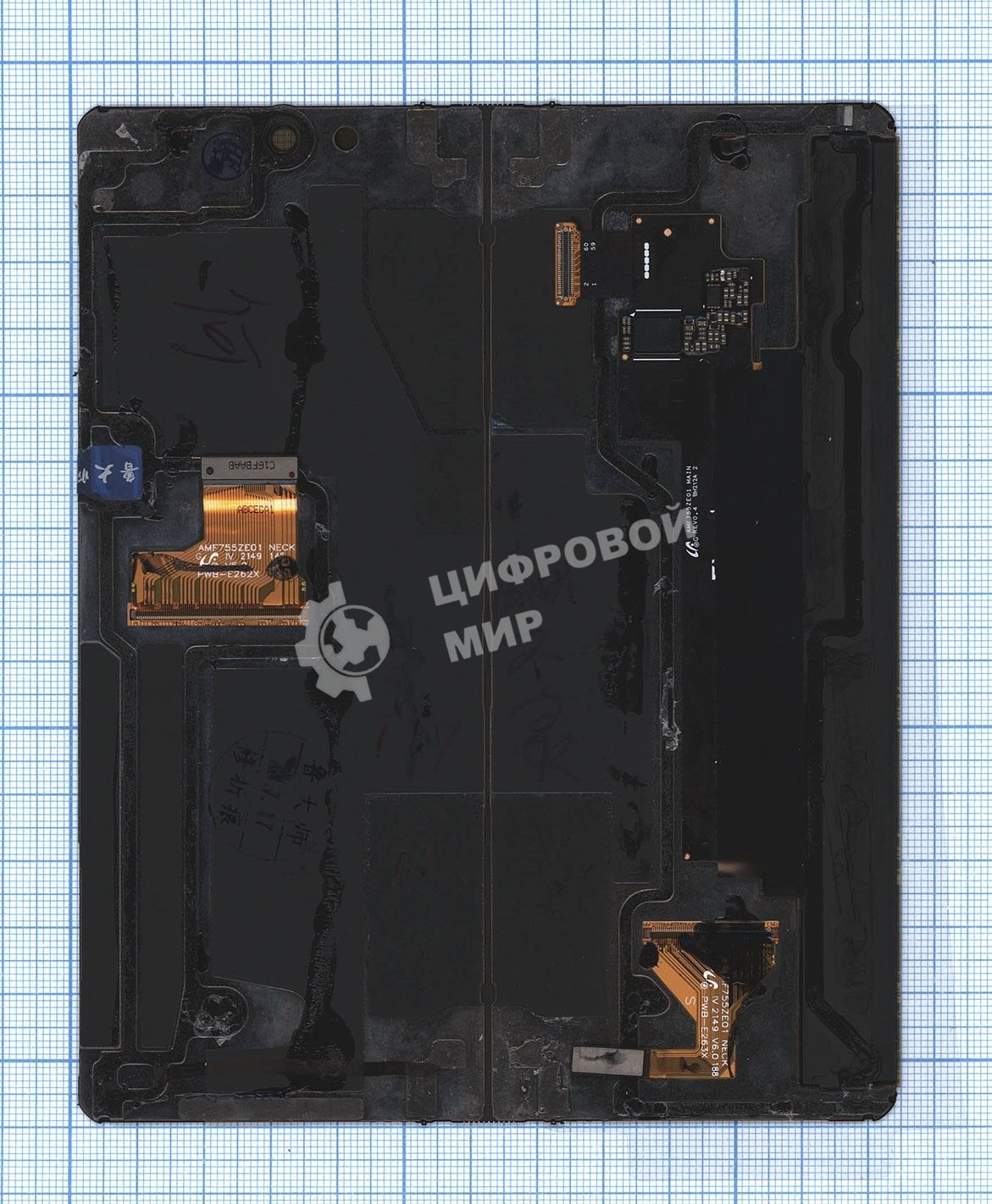 Дисплей для Samsung SM-F926B Galaxy Z Fold3 в сборе с тачскрином (внутренний) черный