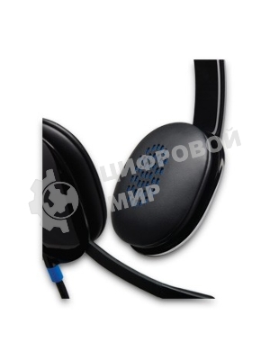 Гарнитура Logitech USB Headset H540 чёрный, проводная, USB