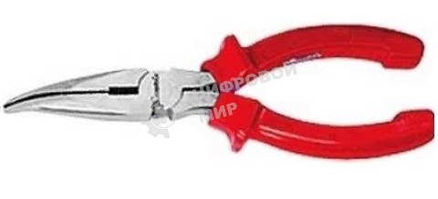 Утконосы Matrix длинногубцы econom 180мм изогнутые шлифованные пластмассовые рукоятки