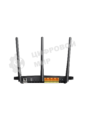 Беспроводный двухдиапазонный TP-Link маршрутизатор с VDSL/ADSL модемом SOHO Archer VR400, 867 Мбит/с + 300 Мбит/с, VDSL2/ADSL2+, Annex A, 4 порта 100 Мбит/с, 1 порт WAN 1000 Мбит/с, 1 порт USB 2.0