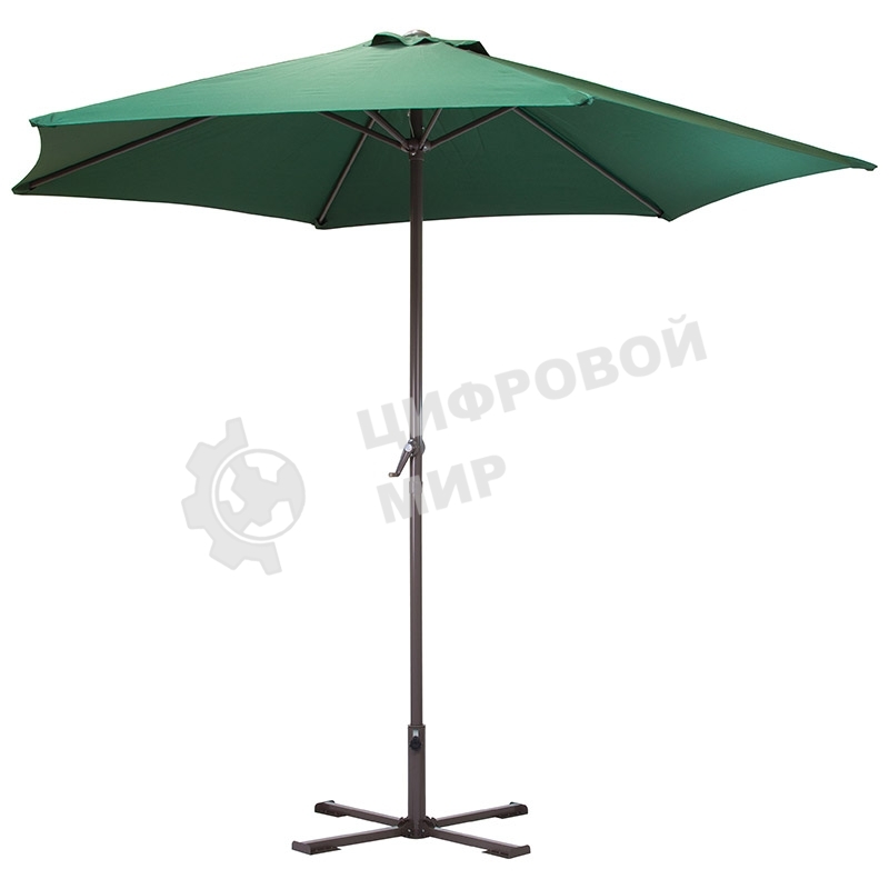 Зонт садовый Ecos GU-03 (зеленый) с крестообразным основанием