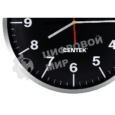 Часы настенные Centek СТ-7100 черный