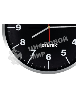 Часы настенные Centek СТ-7100 черный