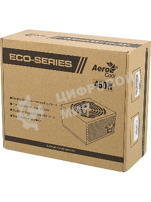 Блок питания Aerocool/Formula ECO-450W, 450Вт, 120мм, серебро
