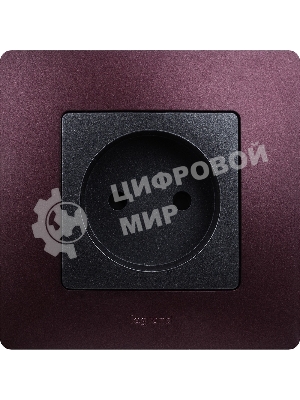 Розетка 2К на винтах, защ. шт., антрацит ETIKA