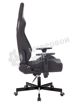 Кресло Knight OUTRIDER черный, экокожа, 120 кг, механизм качания