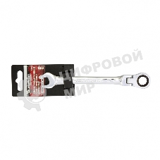 Ключ комбинированный трещоточный Matrix, 12 мм, CrV, шарнирный, зерк.хром