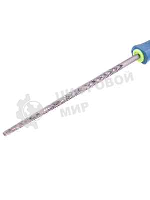 Напильник Сибртех, 200 мм круглый, двухкомпонентная рукоятка, №2