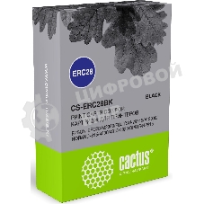 Картридж матричный Cactus CS-ERC28BK ERC28 черный (12.7 мм, 3.1 м) для Epson ERC28/M2000/FUJITSU-29745/AT3000/NORAND-815/4000/4815/4820/DP815/NP815