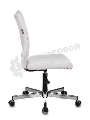 Кресло компьютерное Бюрократ CH-330M белый Lincoln 100, искусственная кожа, крестовина металл хром