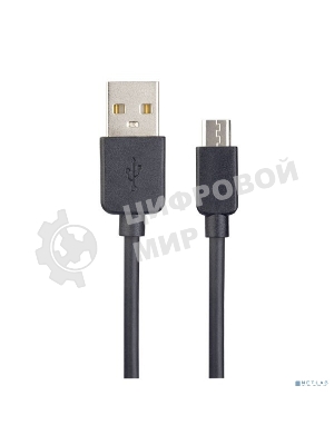Кабель PERFEO USB2.0 A вилка - Micro USB вилка, черный, 1 м, бокс (U4006)