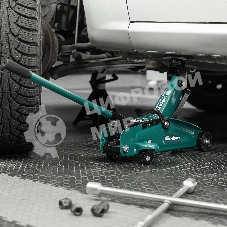 Домкрат гидравлический Сибртех подкатной, 2т, 127-330мм