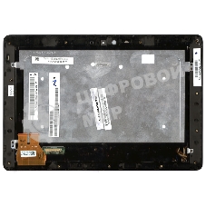 Модуль (матрица + тачскрин) для Asus PadFone 3 A80 Station черный с рамкой