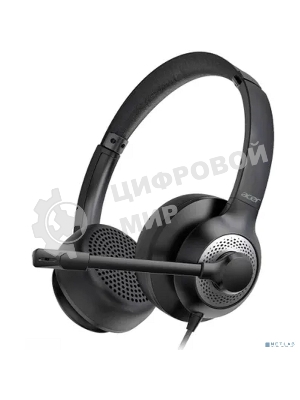 Гарнитура Acer OHW309 чёрный, проводная, USB/mini jack 3.5 мм