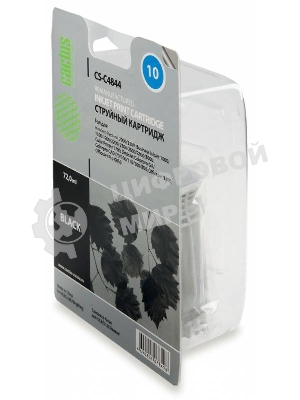 Картридж струйный Cactus CS-C4844 черный (72 мл) для №10 HP 2000/2500/1000/1100/1200