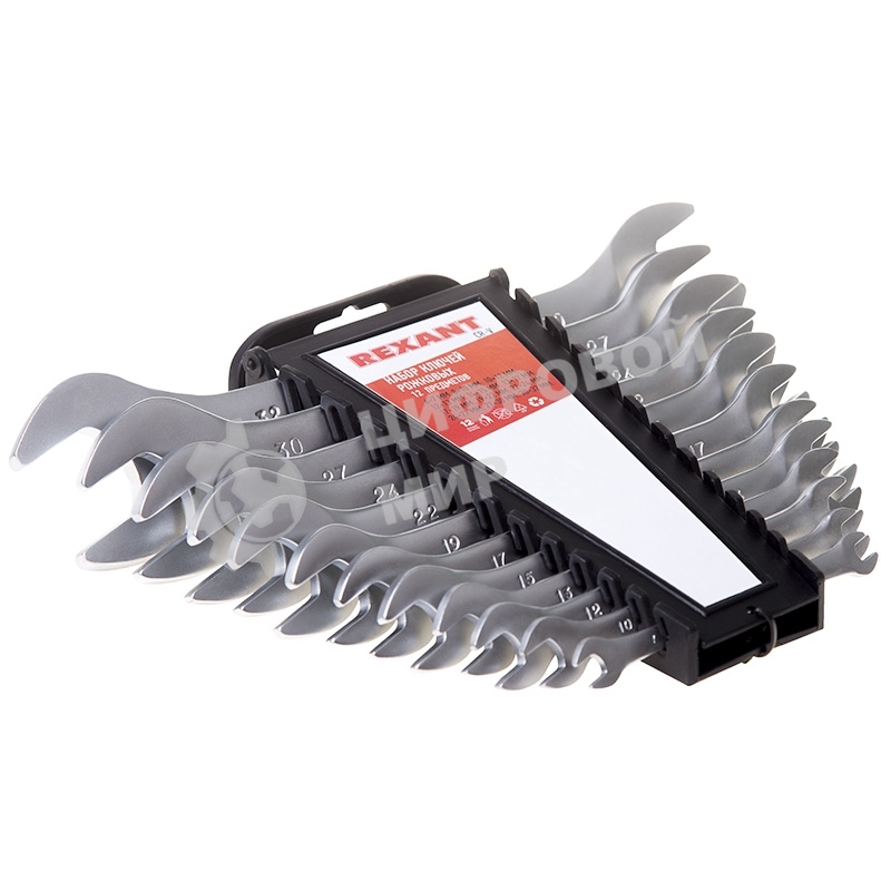 Набор ключей рожковых Rexant 6-32 мм 12 предметов