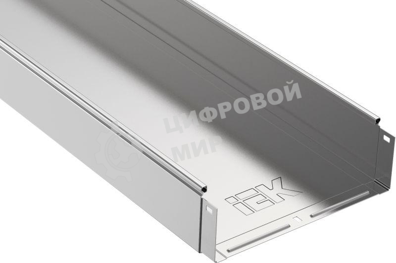 Лоток листовой неперфорированный 200х100 L3000 сталь 0.8мм IEK CLN10-100-200-3