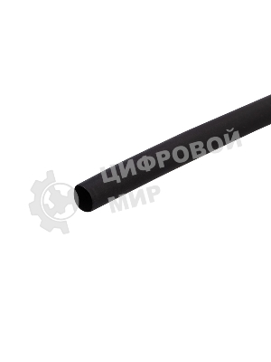 Трубка термоусаживаемая Rexant 3.0/1.5мм черный ролик 2.44м