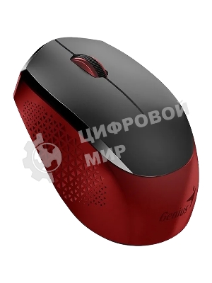Мышь беспроводная Genius NX-8000S черный/красный, 1200 dpi, радиоканал, USB, кнопки - 3