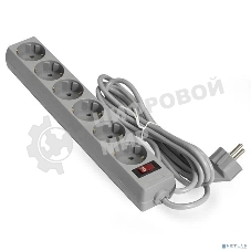 Сетевой фильтр ExeGate EX119394RUS SP-6-5G (6 розеток, 5 м, евровилка, серый)