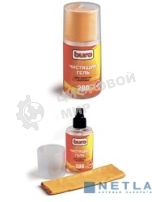 Чистящий набор (салфетки + гель) Buro BU-Gscreen для экранов и оптики 200 мл