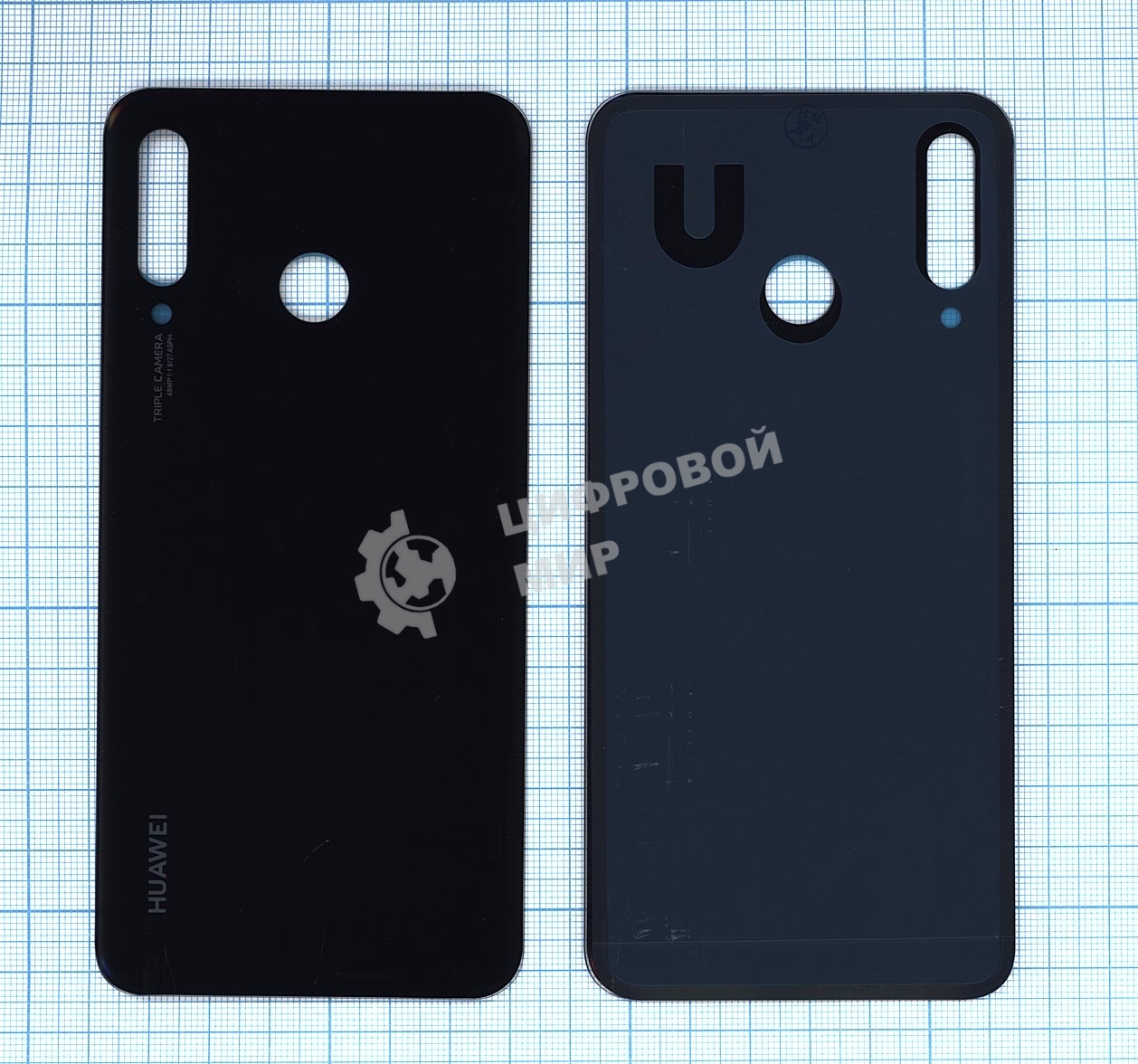 Задняя крышка для Huawei P30 Lite Nova 4E 48MP черный