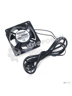 Вентиляторный модуль Cabeus, 220V, 1U, 38х120х120 мм (ВхШхГ), вентиляторов: 1, поток: 150 м3/ч, для настенных шкафов серии SH-05F, черный