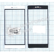 Стекло для Huawei P8 белое