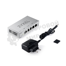 Коммутатор ZYXEL Web-managed Gigabit Switch Zyxel GS1200-5v3, 5xRJ-45: 1G, desktop, fanless