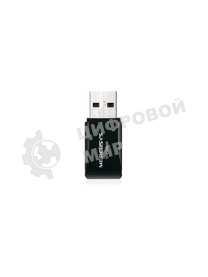 Сетевой адаптер USB2.0 адаптер Mercusys MW300UM, 300 Мбит/с, компактный