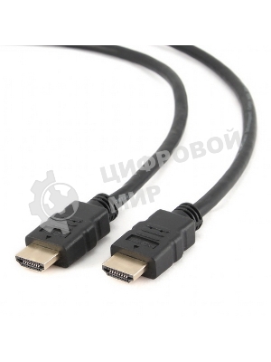 Кабель Cablexpert HDMI CC-HDMI4-10M, 19M/19M, v2.0, медь, позол.разъемы, экран, 10м, черный, пакет