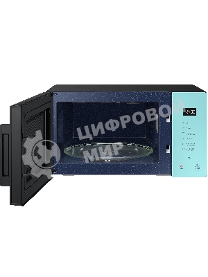 Микроволновая печь Samsung MG23T5018AN/BW голубой, 23 л, 800 Вт, переключатели - сенсор
