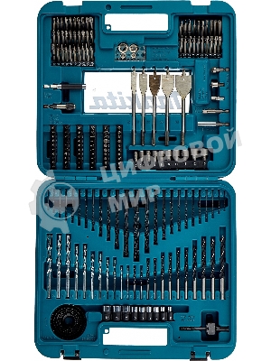 Набор инструментов MAKITA D-47260  201шт держ маг отв.насадки сверла д\дер мет бет перьевые ключи   