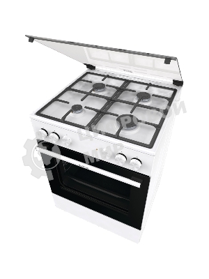 Плита комбинированная Gorenje GK6A20WF белый, конфорок 4 газовых, духовка 65 л, 60 см x 85 см x 60 см