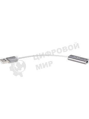 Переходник аудио USB2.0(M)-->3.5мм F (гнездо) Telecom 0.1м