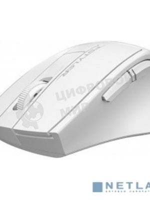 Мышь беспроводная A4Tech Fstyler FG30 белый/серый, 2000 dpi, радиоканал, USB, кнопки - 5