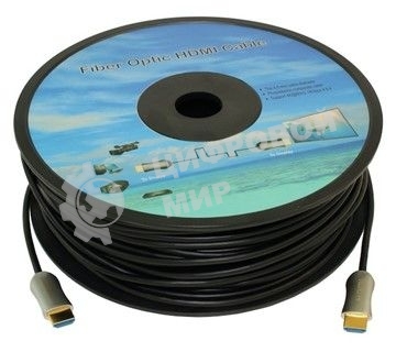 Кабель аудио-видео Fiber Optic HDMI (m)/HDMI (m) 25м. позолоченные контакты черный