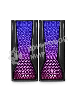 Акустическая система 2.0 ExeGate EX289687RUS Accord 230 (питание USB,Bluetooth, 2х3Вт (6Вт RMS), 60-20000Гц, черный, RGb подсветка)